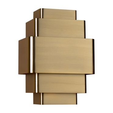 Artdelight Layers - applique murale - 12 x 20 x 27,5 cm - bronze