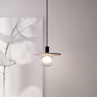 Nova Luce Vrahos - lampe suspendue - Ø 29,5 x 160 cm - beige terrazzo