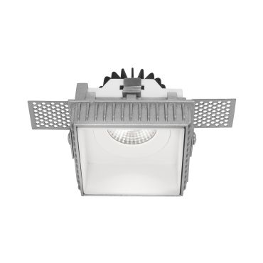 Nova Luce Belluno - spot encastrable sans garniture - 73 x 73 mm, 96 x 96 mm taille d'encastrement - IP54 - blanc