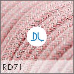 Daylight Italia - cordon textile - par 100 cm - rose