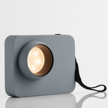 Nova Luce Kedros - lampe à poser rechargeable -  14 x 11 x 5 cm - 3W dimmable LED inclus - bleu gris