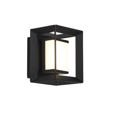 Searchlight Chaplin - applique murale - 8 x 10 cm -1,7W LED inclus - IP44 - noir mat