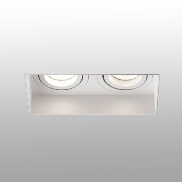 Faro Hyde Trimless - spot encastré - 164 x 82 mm, 182 x 93 mm taille d'encastrement - blanc mat