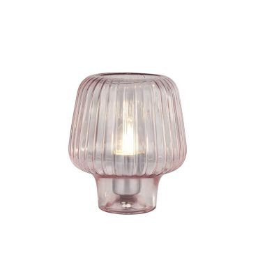 Searchlight Aria - lampe à poser - Ø 18 x 21 cm - rose