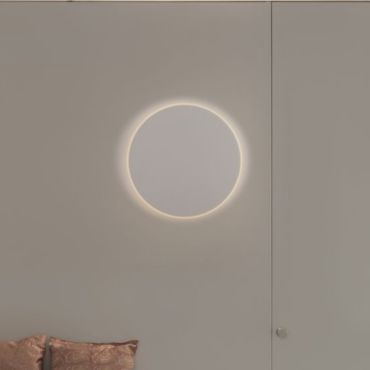 Nova Luce Nevo - applique murale - Ø 30 x 3,9 cm - 20,5W LED inclus - blanc sable