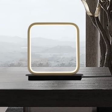 Nova Luce Imar - applique murale - 20 x 24 x 5,5 cm - 13W LED inclus - noir sablé et or