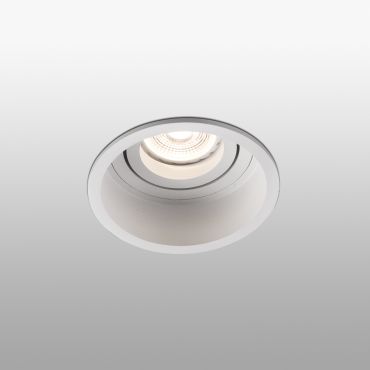Faro Hyde - spot encastrable - Ø 89 mm, Ø 83 mm encastrable - blanc mat