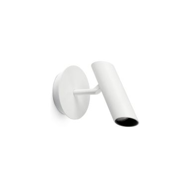 Faro Leo - spot en saillie - Ø 10 x 16 cm - 7W LED inclus - blanc mat