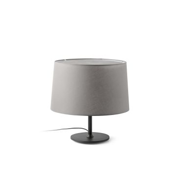 Faro Windsor - lampe de table - Ø 48,5 x 51 x 29 cm - noir mat et gris