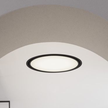 Nova Luce Perfect Profile Trimless - spot à encastrer avec télécommande (incl.) - Ø 440 mm, 420 mm encastré - 24W LED dimmable inclus - 2700K-6000K - noir