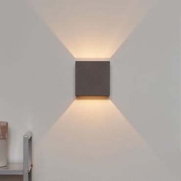 Lucide Gipsy Cube - applique murale - 11,5 x 11,5 x 11,5 cm - taupe