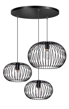 ETH Wire 2.0 – suspension – Ø 50 x 130 cm – noir