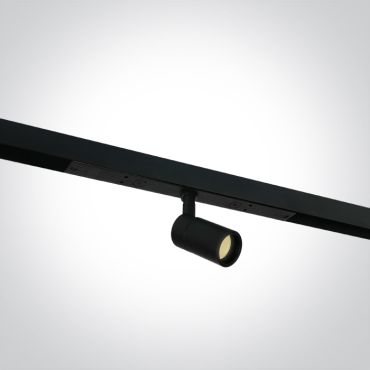 ONE Light système de rail magnétique MINI - spot sur rail - Ø 2,8 x 5,2 cm - 3W LED inclus - noir
