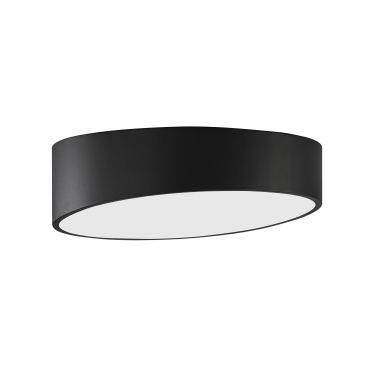 Nova Luce Maggio - plafonnier - Ø 40 x 12 cm - 30W LED inclus - noir sable et blanc mat