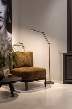 Artdelight Palermo - lampadaire - Ø 26 x 170 cm - 10W dim to warm LED inclus - bronze antique