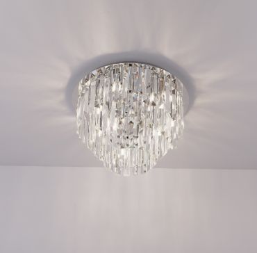 Maxlight Monaco - plafonnier - Ø 42 x 28 cm - chrome