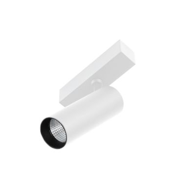 Faro Neso Hole - spot pour rail magnétique - Ø 5 x 11 x 16,3 cm - 10W LED DALI dimmable blanc chaud (2700K) inclus - 18° faisceau - blanc
