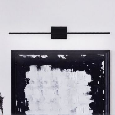 Nova Luce Azure - applique murale - 6,9 x 11, 8 x 90,5 cm - 21W LED inclus - noir sable