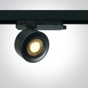 ONE Light COB Zoomable Range - spot sur rail - Ø 8 x 4,5 cm - 15W LED inclus - noir