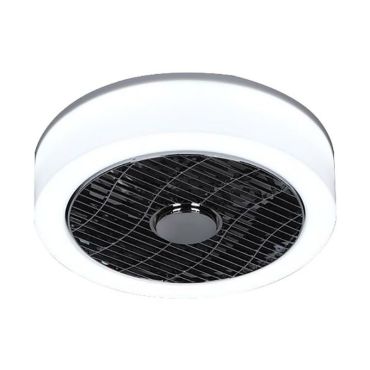 ETH - Le Ventilateur n° 5 - ventilateur de plafond avec télécommande - ⌀ 40 x 18 cm - LED dimmable de 24W incl. - opale