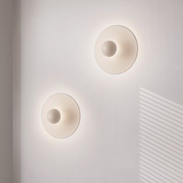 Nova Luce Edem - applique murale - Ø 25 x 11 cm - 9W LED inclus - beige