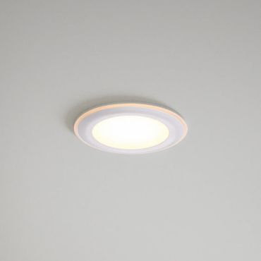 Nordlux Elkton 14 - spot encastré - Ø 145 mm, Ø 130 mm taille d'encastrement - 3 étapes fonction Moodmaker - 12W LED dimmable inclus - blanc