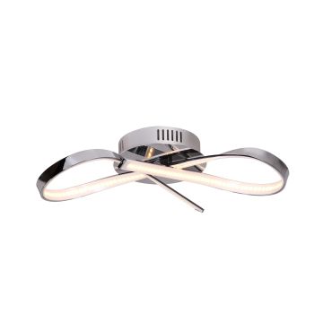 Maxlight Infinity - plafonnier - 15 x 14 x 45 cm - 14W LED inclus - chrome