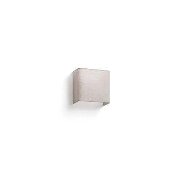 Faro Otton square - applique murale - 10,8 x 20 x 20,5 cm - jute clair