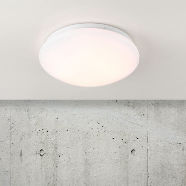Nordlux Mani - plafonnier - Ø 25,5 x 9,5 cm - 12W LED inclus - blanc