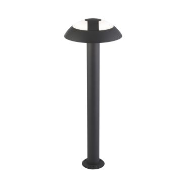 Searchlight Mushroom - lampe de jardin - Ø 17 x 73 cm - 15W LED inclus - IP44 - gris foncé
