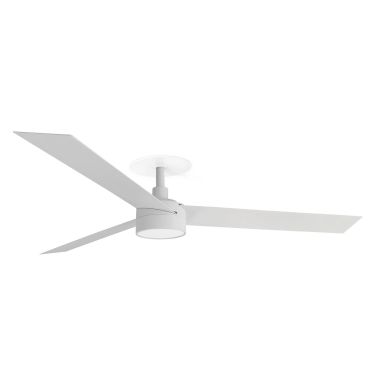 Faro Cruiser L - ventilateur de plafond avec lumière et rosace encastrée - Ø 132 cm - blanc mat
