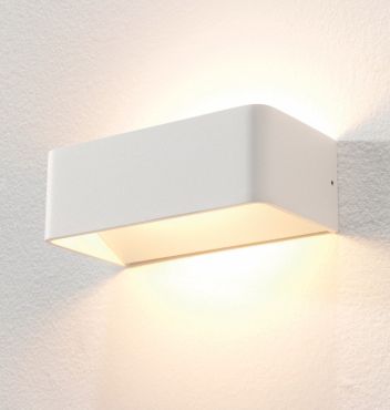 Artdelight Mainz - applique murale - 20 x 10 x 7 cm - 2 x 3W LED dimmable inclus - blanc