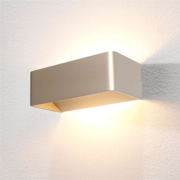 Artdelight Mainz - applique murale - 20 x 10 x 7 cm - 2 x 3W LED dimmable inclus - champagne