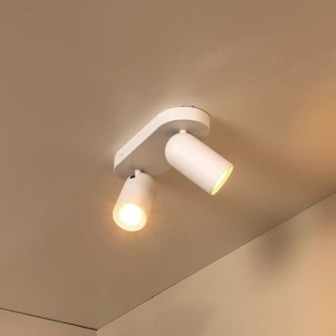 Lucide Punch - spot en saillie - 26 x 10 x 14 cm - blanc