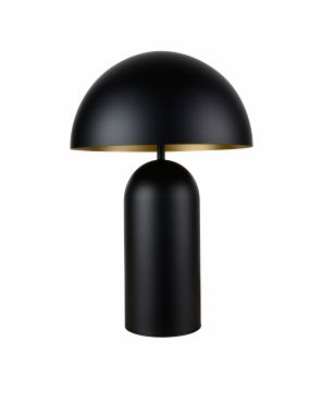 Artdelight Best - lampe à poser - Ø 25 x 34,5 cm - noir/doré