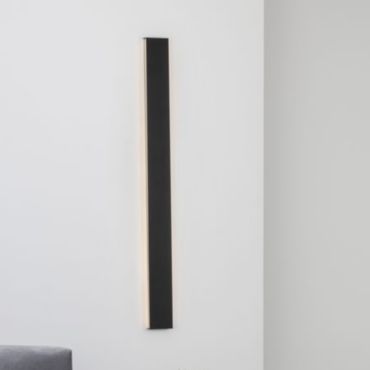 Nova Luce Seline - applique murale - 7,5 x 2,7 x 90 cm - LED 36W inclus - IP44 - noir sable