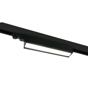 ONE Light Rail linéaire LED orientable - Système de rail triphasé - 50 x 6 x 10 cm - 40W LED inclus - noir - couleur de lumière blanche