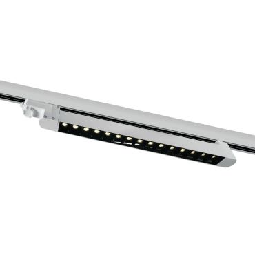 ONE Light Rail linéaire LED orientable - spot sur rail - système de rail triphasé - 48 x 3,3 x 4,5 cm - 15 x 1W LED inclus - blanc