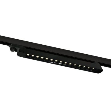 ONE Light Rail linéaire LED orientable - spot sur rail - système de rail triphasé - 48 x 3,3 x 4,5 cm - 15 x 1W LED inclus - noir