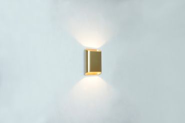 Artdelight Diaz Small - applique murale - 4 x 10 x 15 cm - 2 x 3W LED inclus - IP54 - or chaud