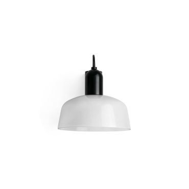 Faro Tatawin - applique - 18,4 x 14 x 15,5 cm - noir/verre laiteux