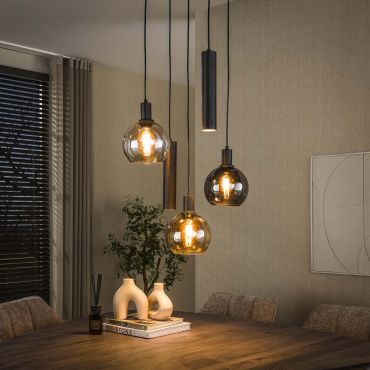 Vico Sfera Tricolore - suspension - Ø 38 x 150 cm - artic noir
