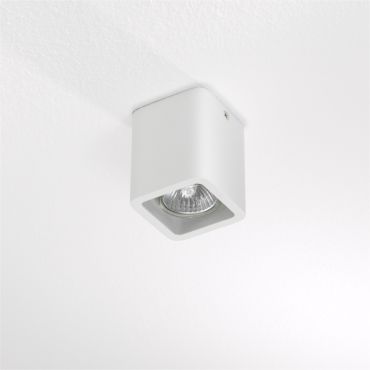 Artdelight Bronx - Spot en saillie 1L - 7 x 7 x 8,5 cm - blanc