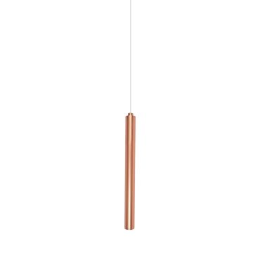 VK Lighting Rados - lampe suspendue - Ø 2,5 x 205 cm - 7W LED inclus - or rose