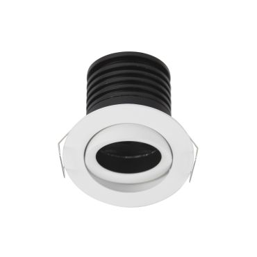 Nova Luce Tif - spot à encastrer - Ø 60 mm, Ø 52 mm à encastrer - 2W LED inclus - blanc sable