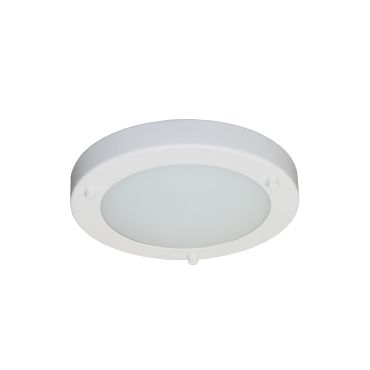 Artdelight Yuca - plafonnier de salle de bain - Ø 18 x 5 cm - 10W LED inclus - IP44 - blanc