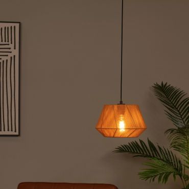 Lucide Jessica - lampe suspendue - Ø 30 x 154,5 cm - Terracotta