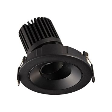 VK Lighting Chonefto - spot encastré - Ø 115 mm, 105 mm encastré - 12W LED inclus - noir