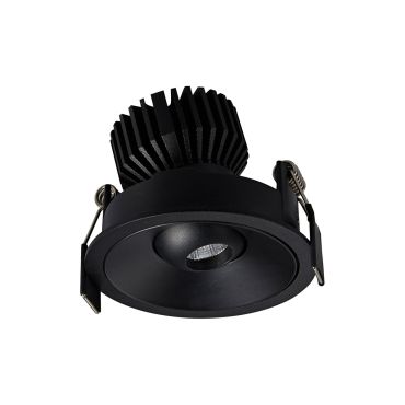 VK Lighting Chonefto - spot encastré - Ø 84 mm, 75 mm encastré - 7W LED inclus - noir