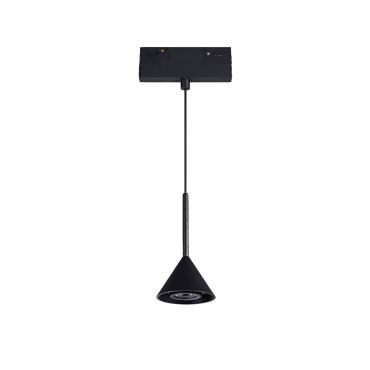 VK Lighting Kona - système de rail magnétique - lampe suspendue - 13,9 x 8 x 21,2 cm - 6W dimmable LED inclus - noir